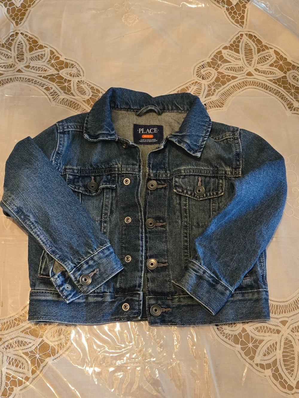 BLUEBERi BLVD FLORAL DRESS & CHILDRENS  PLACE DENIM JACKET SZ 4